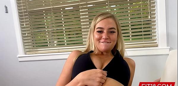  FIT18 - Blake Blossom Returns For Second Casting Showing Off Her Big Natural Breasts And Tattoo Free Thicc Body